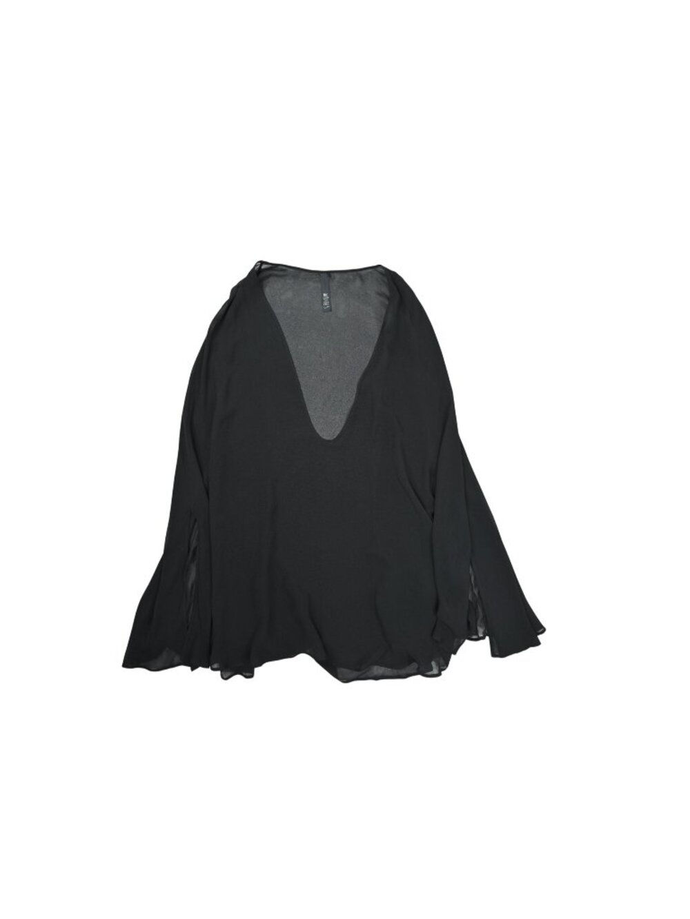 Skims Sheer Mini Kaftan in Obsidian